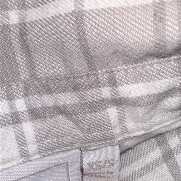 LAUREN JAMES flannel popover Plaid shirt size xsmall - Picture 5 of 8